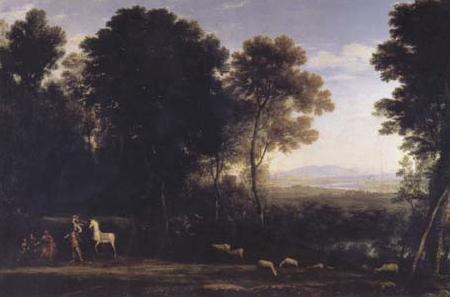 Claude Lorrain Landscape with Erminia and the Shepherds (mk17)